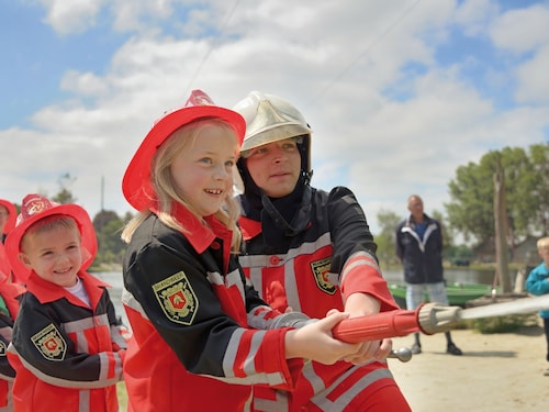 Wannabe ein Feuerwehrmann Le Lac d'Ailette
