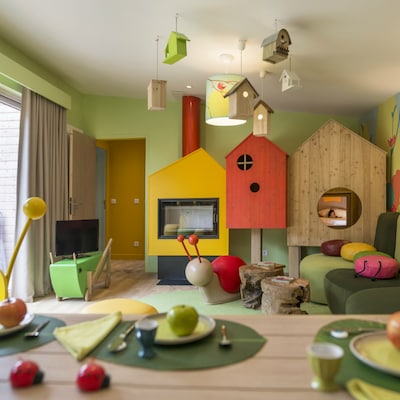 Dieren in het bos cottage